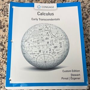 Cengage Calculus Textbook with Mathematical Graphics